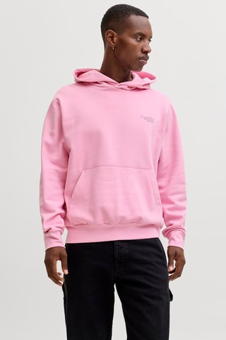 Sweat loose em algodão biológico misturado - Rosa