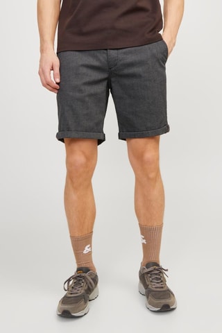 Bermudas regular em algodão biológico - Antracite