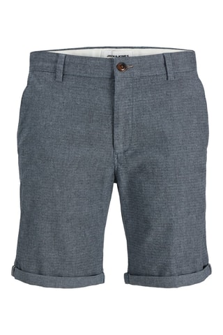 Bermudas regular em algodão biológico - Índigo
