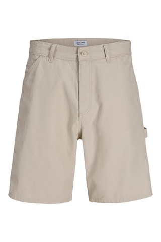 Bermudas loose em algodão biológico - Cru