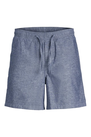Bermudas regular - Azul-escuro mesclado