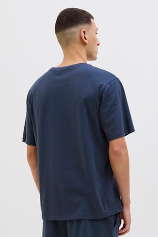 T-shirt e calções regular - Azul-marinho