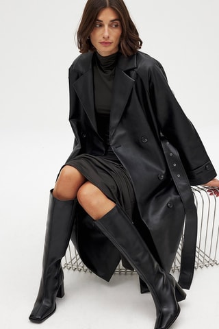 Botas de piel - Negro