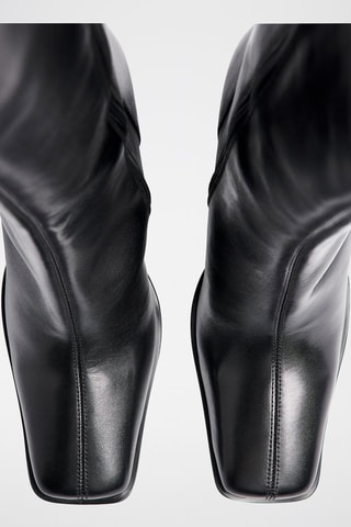 Botas de piel - Negro