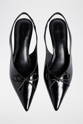 Zapatos con brillo de tacón - Negro