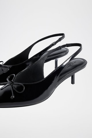 Zapatos con brillo de tacón - Negro