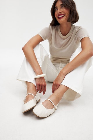 Babies de piel caprina - Beige