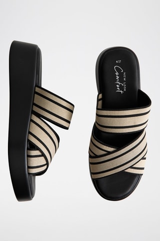 Sandalias con plataforma - Crudo