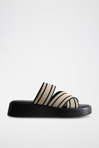 Sandalias con plataforma - Crudo