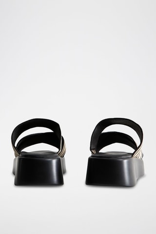 Sandalias con plataforma - Crudo