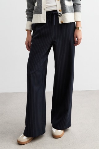 Pantalón wide leg - Azul marino