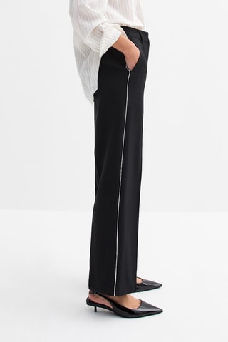Pantalón recto - Negro