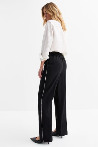 Pantalón recto - Negro