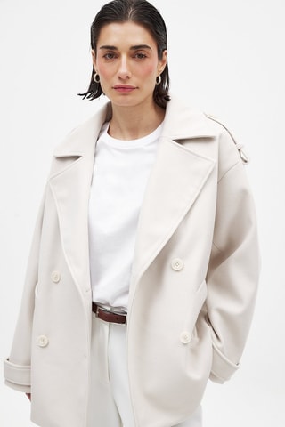 Abrigo marinero - Beige