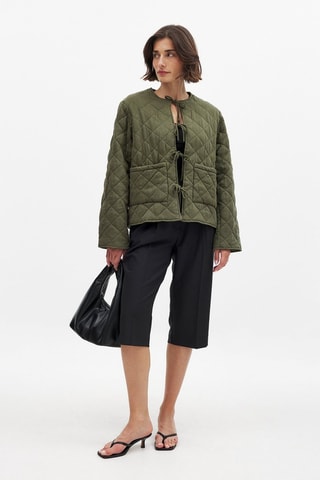 Chaqueta relaxed fit - Caqui