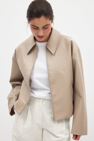 Chaqueta regular fit - Beige