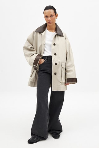 Chaqueta oversize - Beige