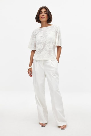 Top relaxed fit - Blanco