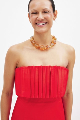 Top bustier - Rojo