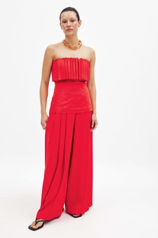 Top bustier - Rojo