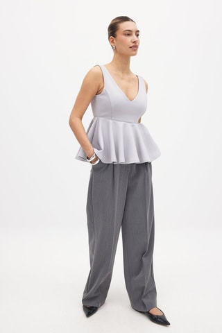 Top - Gris claro