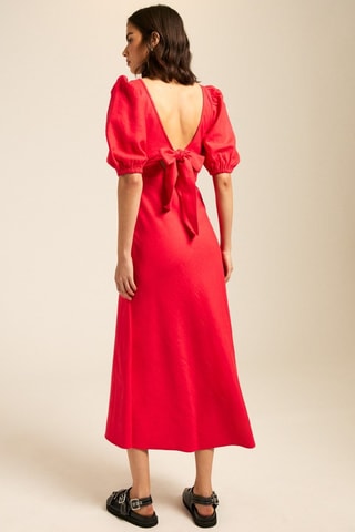 Vestido midi - Rojo