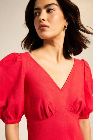 Vestido midi - Rojo