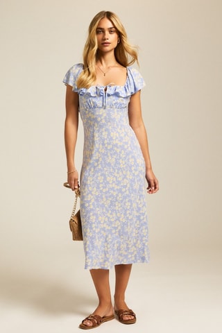 Vestido midi - Azul