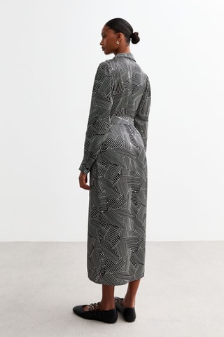 Vestido camisero - Negro