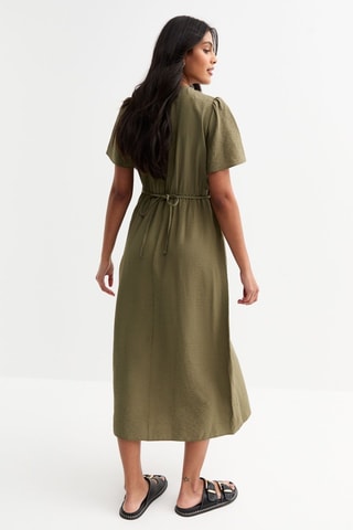 Vestido midi - Caqui