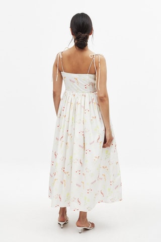 Vestido midi - Blanco