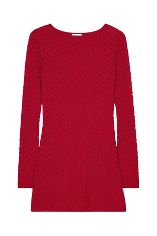 Vestido jersey - Rojo