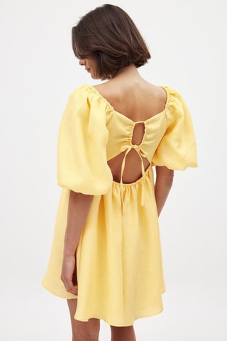 Vestido trapecio - Amarillo