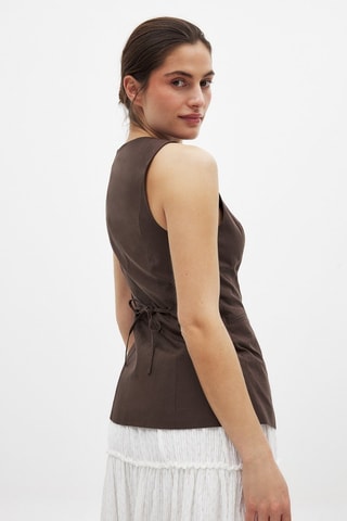 Chaleco de traje - Marrón