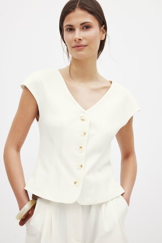 Chaleco de traje - Blanco