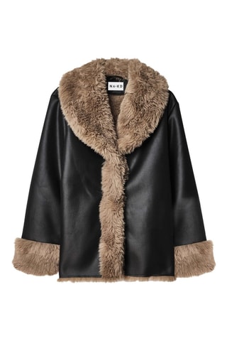 Chaqueta - Negro y beige