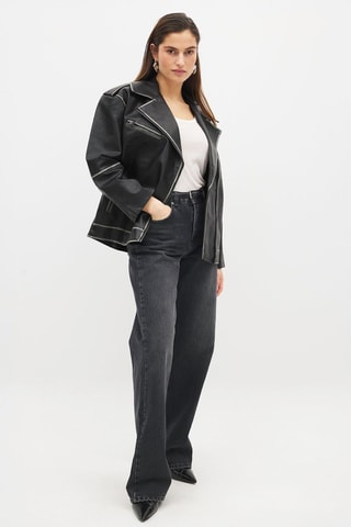 Cazadora oversize - Negro
