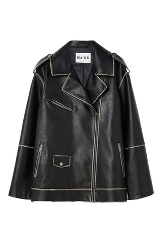 Cazadora oversize - Negro