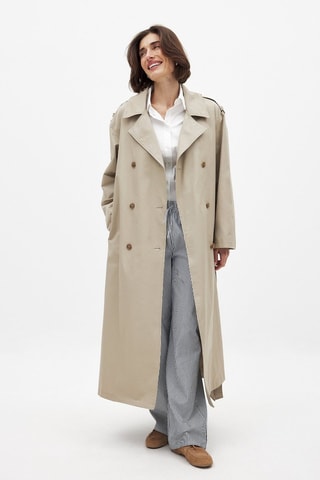 Gabardina oversize - Beige