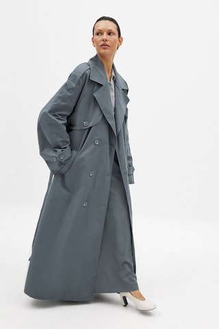 Gabardina oversize - Azul marino