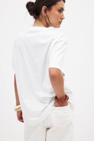 Camiseta oversize - Blanco