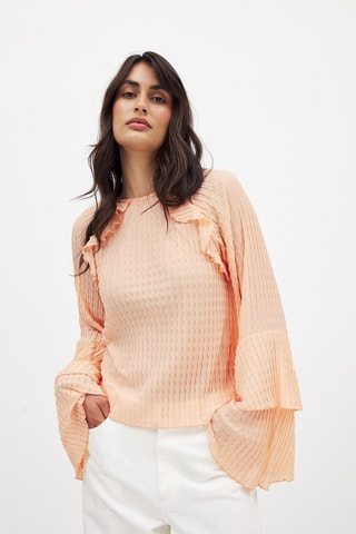 Blusa relaxed fit - Salmón