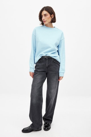 Sudadera oversize - Azul claro