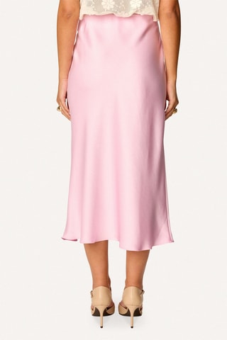 Falda midi - Rosa