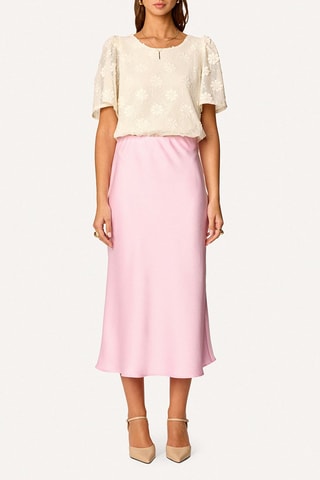 Falda midi - Rosa