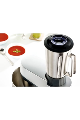 Roestvrijstalen Maatkom Blender 1,5 l - Geschikt voor de producten van Kitchen Machine - Masterchef Gourmet - Zwart