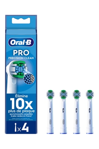 4 brossettes compatibles Oral-B Pro Precision Clean