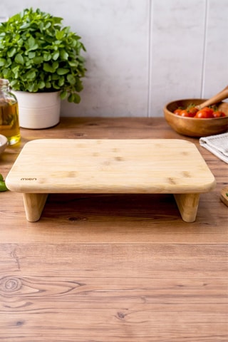 Tabla para cortar de bambú - 35 x 22 x 8 cm