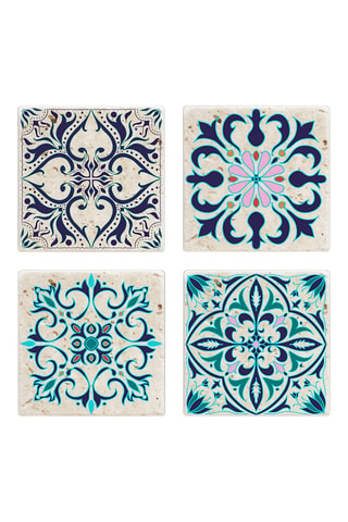 4 salvamanteles - 10 x 10 cm