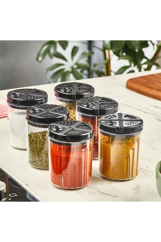6 tarros para especias - 30 cl